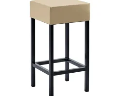 Barstuhl Mayer Sitzmöbel 1113 34 x 34 x 65 cm Stahl schwarz/beige