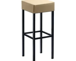 Barstuhl Mayer Sitzmöbel 1123 34 x 34 x 82 cm Stahl schwarz/beige