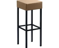 Barstuhl Mayer Sitzmöbel 1123 34 x 34 x 82 cm Stahl schwarz/hellbraun