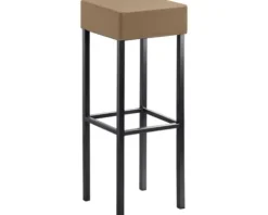 Barstuhl Mayer Sitzmöbel 1136 34 x 34 x 92 cm Stahl schwarz/hellbraun