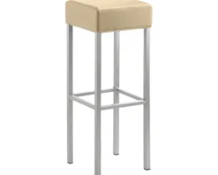 Barstuhl Mayer Sitzmöbel 1136 34 x 34 x 92 cm Stahl perlsilber/beige