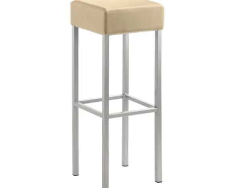 Barstuhl Mayer Sitzmöbel 1136 34 x 34 x 92 cm Stahl perlsilber/beige