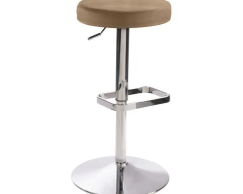 Barstuhl Mayer Sitzmöbel 1200 44 x 44 x 55 cm Stahl chrom/hellbraun