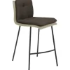 Barstuhl Mayer Sitzmöbel 1231 48,5 x 51,5 x 90 cm Stahl schwarz/taupe + schokobraun 1231_V3_126