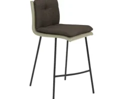 Barstuhl Mayer Sitzmöbel 1231 48,5 x 51,5 x 90 cm Stahl schwarz/taupe + schokobraun 1231_V3_126