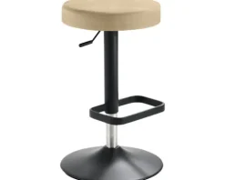 Barstuhl Mayer Sitzmöbel 1200 44 x 44 x 55 cm Stahl schwarz/beige
