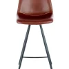 Barstuhl Samantha 300 2er-Set Dunkelbraun / Schwarz