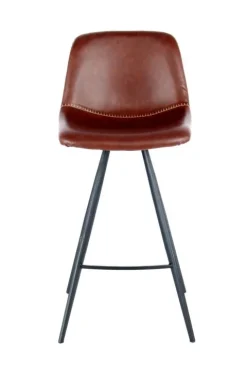 Barstuhl Samantha 300 2er-Set Dunkelbraun / Schwarz