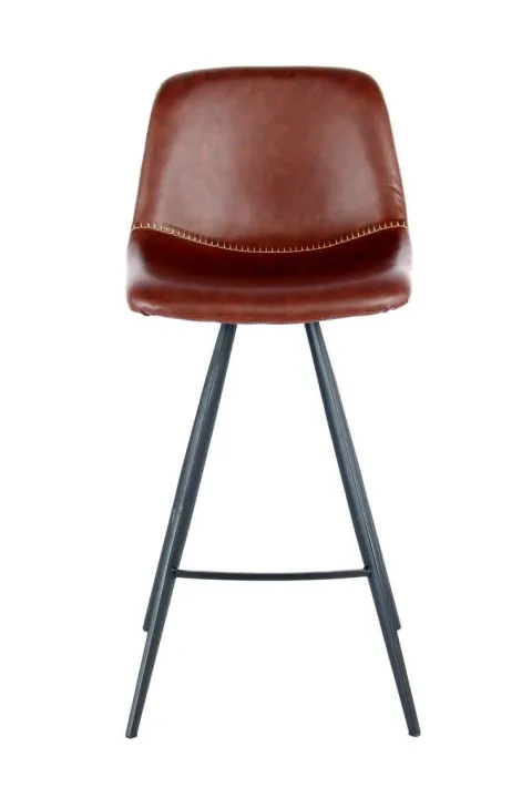 Barstuhl Samantha 300 2er-Set Dunkelbraun / Schwarz