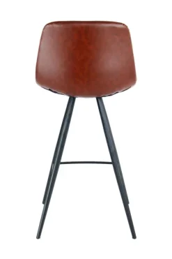 Barstuhl Samantha 300 2er-Set Dunkelbraun / Schwarz