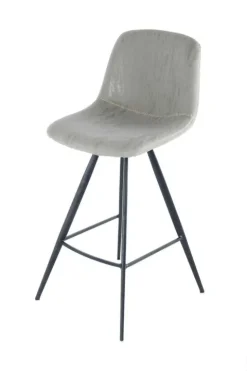 Barstuhl Samantha 300 2er-Set Taupe / Schwarz