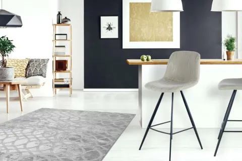 Barstuhl Samantha 300 2er-Set Taupe / Schwarz