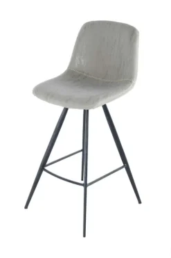 Barstuhl Samantha 300 2er-Set Taupe / Schwarz