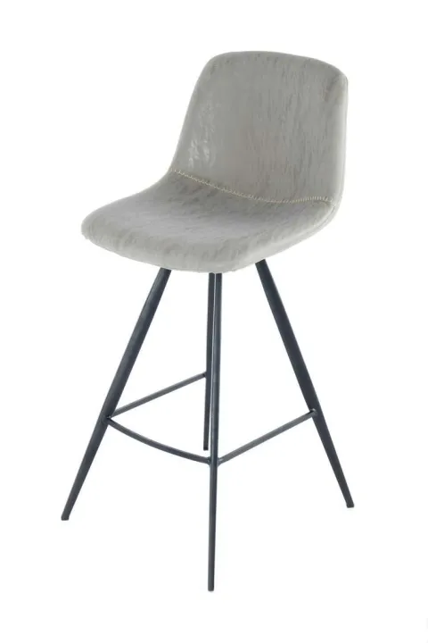 Barstuhl Samantha 300 2er-Set Taupe / Schwarz