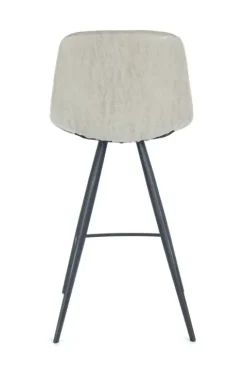 Barstuhl Samantha 300 2er-Set Taupe / Schwarz