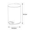 basano Treteimer ACERNO 3 Liter gun metal
