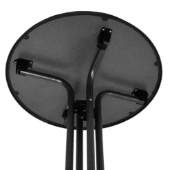 Beautissu Bellini Stehtisch Ø80cm Schwarz