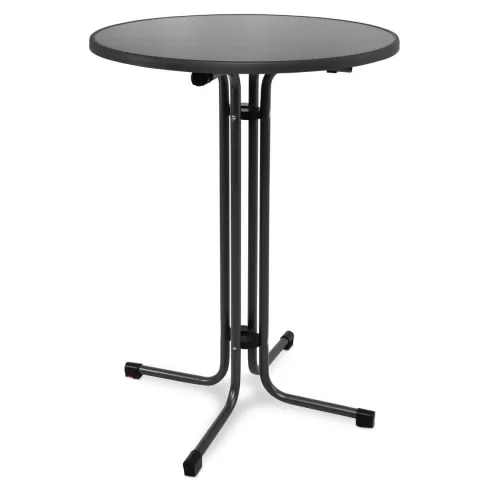 Beautissu Bellini Stehtisch Ø80cm Schwarz