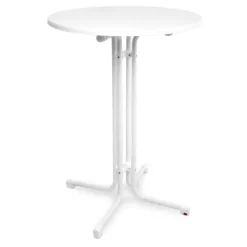 Beautissu Bellini Stehtisch Ø80cm Weiß