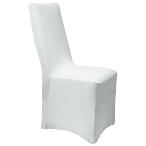 Beautissu Leona Stuhlhusse 95x45cm Weiß Stretch Bankett (4tlg)