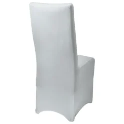 Beautissu Leona Stuhlhusse 95x45cm Weiß Stretch Bankett (4tlg)