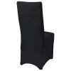 Beautissu Leona Stuhlhusse 95x45cm Schwarz Stretch Bankett (4tlg)