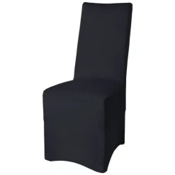 Beautissu Leona Stuhlhusse 95x45cm Schwarz Stretch Bankett (4tlg)
