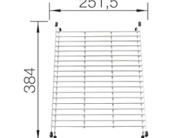 Beckengitter 38,4 x 25,1 cm 234795 chrom