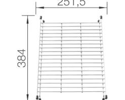 Beckengitter 38,4 x 25,1 cm 234795 chrom
