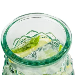 BigDean® Trinkgläser im Ananas-Design 700ml [4er Set] aus 100% Recyclingglas | Partygläser für Longdrinks · Cocktails · Softdrinks & Wasser | umweltbewusst · spülmaschinenfest · langlebig