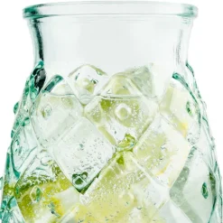 BigDean® Trinkgläser im Ananas-Design 700ml [4er Set] aus 100% Recyclingglas | Partygläser für Longdrinks · Cocktails · Softdrinks & Wasser | umweltbewusst · spülmaschinenfest · langlebig