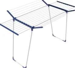 BigDean 26m Teleskop Wäscheständer Flügelwäscheständer Flügelwäschetrockner Wäschetrockner ausziehbar Jumbo XXL Wäsche Ständer