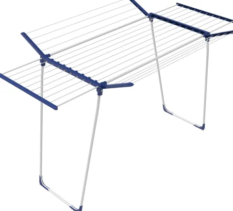 BigDean 26m Teleskop Wäscheständer Flügelwäscheständer Flügelwäschetrockner Wäschetrockner ausziehbar Jumbo XXL Wäsche Ständer