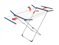 BigDean 26m Teleskop Wäscheständer Flügelwäscheständer Flügelwäschetrockner Wäschetrockner ausziehbar Jumbo XXL Wäsche Ständer