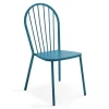Bistrostuhl aus Metall Honfleur 52,5 x 56,5 x 94 cm - Oviala