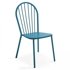 Bistrostuhl aus Metall Honfleur 52,5 x 56,5 x 94 cm - Oviala