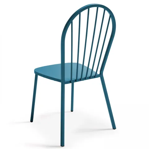Bistrostuhl aus Metall Honfleur 52,5 x 56,5 x 94 cm - Oviala