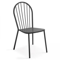 Bistrostuhl aus Metall Honfleur 52,5 x 56,5 x 94 cm - Oviala