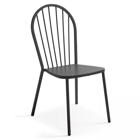 Bistrostuhl aus Metall Honfleur 52,5 x 56,5 x 94 cm - Oviala