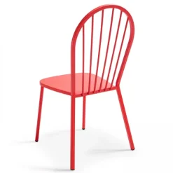 Bistrostuhl aus Metall Honfleur 52,5 x 56,5 x 94 cm - Oviala