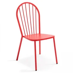Bistrostuhl aus Metall Honfleur 52,5 x 56,5 x 94 cm - Oviala