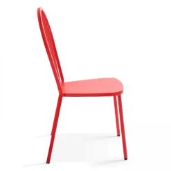 Bistrostuhl aus Metall Honfleur 52,5 x 56,5 x 94 cm - Oviala