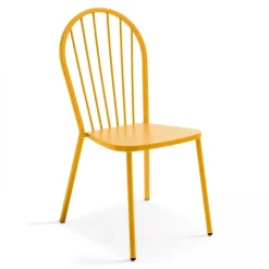 Bistrostuhl aus Metall Honfleur 52,5 x 56,5 x 94 cm - Oviala