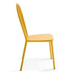 Bistrostuhl aus Metall Honfleur 52,5 x 56,5 x 94 cm - Oviala