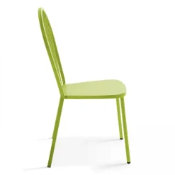 Bistrostuhl aus Metall Honfleur 52,5 x 56,5 x 94 cm - Oviala