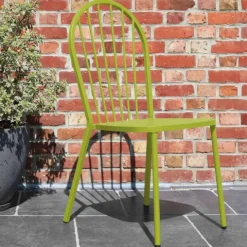 Bistrostuhl aus Metall Honfleur 52,5 x 56,5 x 94 cm - Oviala