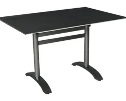 Bistrotisch Acamp HPL 120 x 80 cm Aluminium anthrazit klappbar