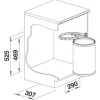 BLANCO Abfallsammler Einbaumülleimer BLANCO SINGOLO XL 20 Liter edelstahl 527971