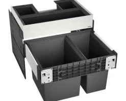 BLANCO Einbaumülleimer Select II 60/2 Orga Anzahl Fächer 2 30 Liter 19 Liter schwarz 526208