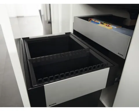 BLANCO Einbaumülleimer SELECT II 60/4 Fassungsvermögen 2x 15 l und 2x 6 l 526206